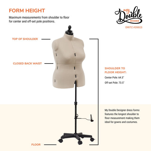 Dritz My Double Designer Adjustable Dress Form